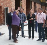 Bastidas visita las obras de la nueva Biblioteca Municipal